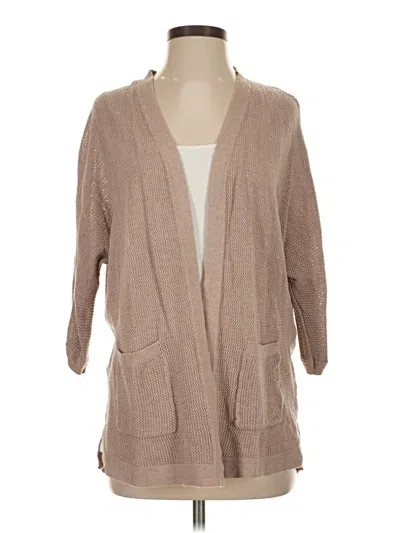 Pre-owned Old Navy Cardigan Sweater In Tan