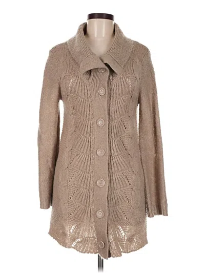 Pre-owned Old Navy Cardigan Sweater In Tan