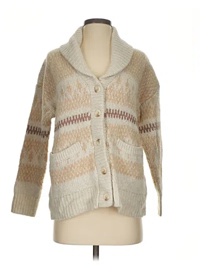 Pre-owned Old Navy Cardigan Sweater In Tan