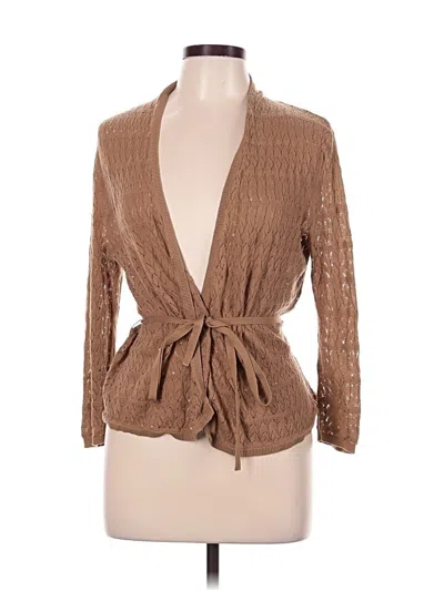 Pre-owned Old Navy Cardigan Sweater In Tan