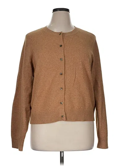 Pre-owned Old Navy Cardigan Sweater In Tan