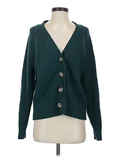 Pre-owned Old Navy Cardigan Sweater In Teal