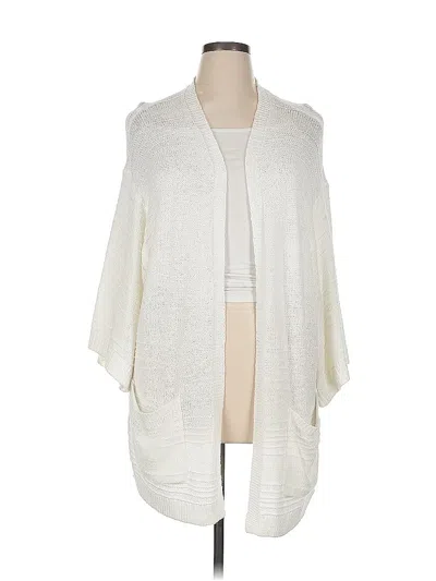 Pre-owned Old Navy Cardigan Sweater In White