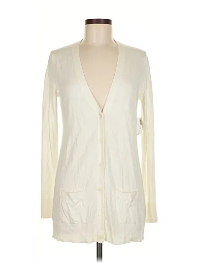 Pre-owned Old Navy Cardigan Sweater In White