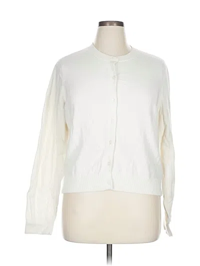 Pre-owned Old Navy Cardigan Sweater In White