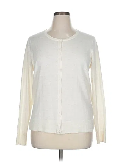 Pre-owned Old Navy Cardigan Sweater In White