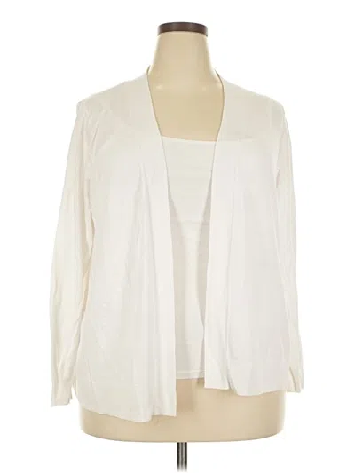 Pre-owned Old Navy Cardigan Sweater In White