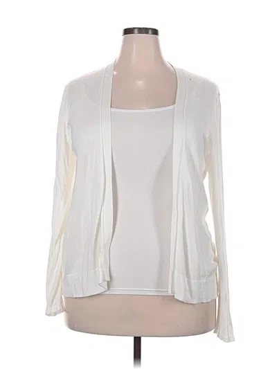 Pre-owned Old Navy Cardigan Sweater In White