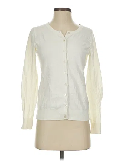 Pre-owned Old Navy Cardigan Sweater In White