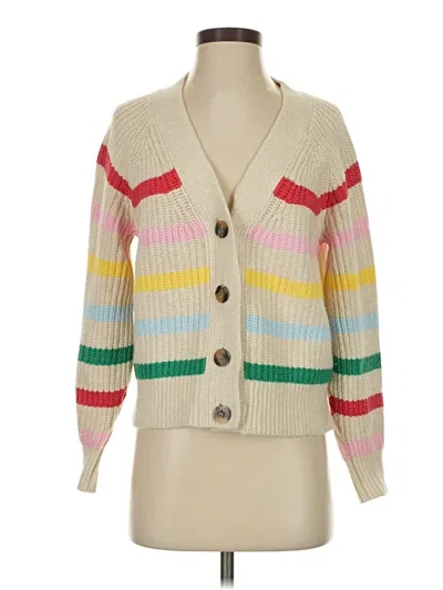 Pre-owned Old Navy Cardigan Sweater In White