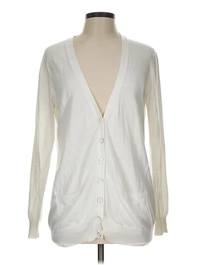 Pre-owned Old Navy Cardigan Sweater In White