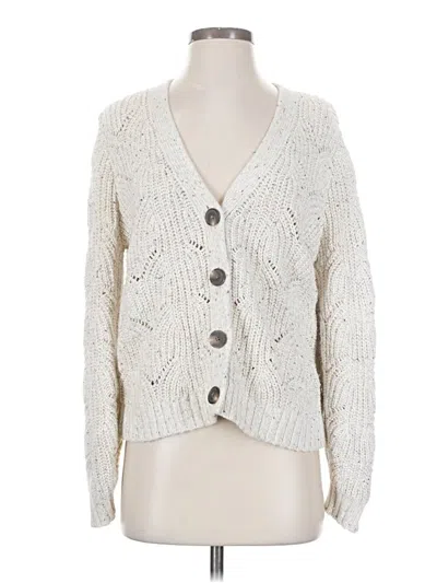 Pre-owned Old Navy Cardigan Sweater In White