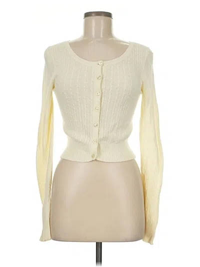Pre-owned Old Navy Cardigan Sweater In White