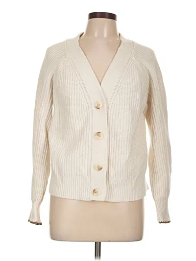 Pre-owned Old Navy Cardigan Sweater In White