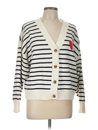 Pre-owned Old Navy Cardigan Sweater In White