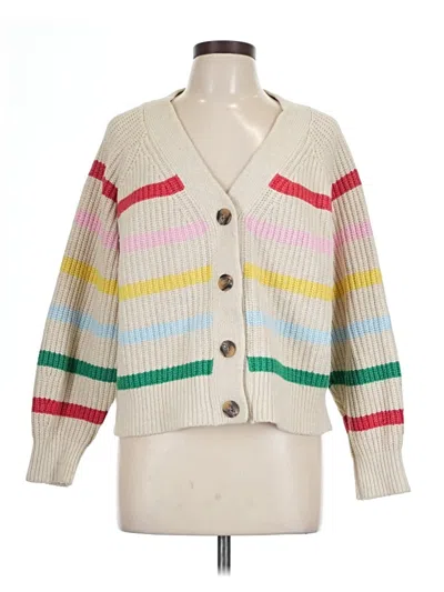 Pre-owned Old Navy Cardigan Sweater In White
