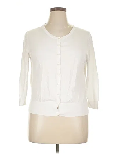 Pre-owned Old Navy Cardigan Sweater In White
