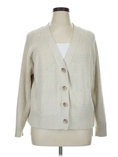 Pre-owned Old Navy Cardigan Sweater In White