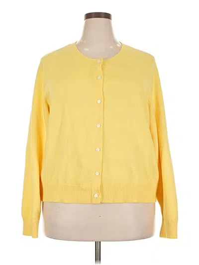 Pre-owned Old Navy Cardigan Sweater In Yellow