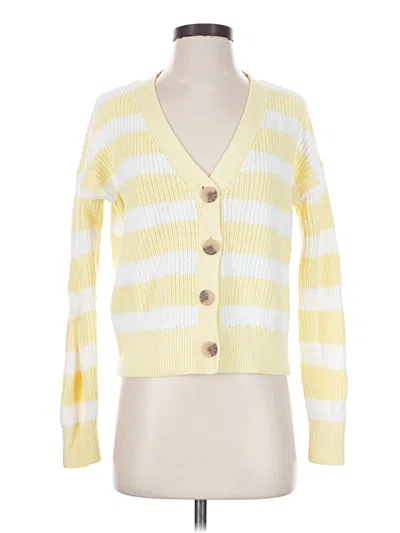 Pre-owned Old Navy Cardigan Sweater In Yellow