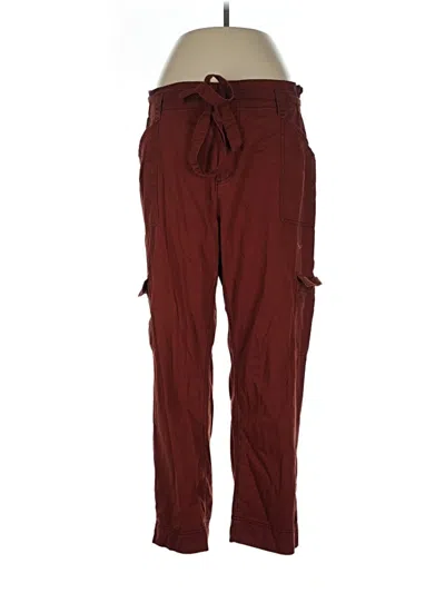 Pre-owned Old Navy Cargo Pants In Burgundy