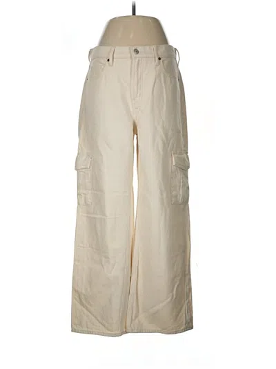 Pre-owned Old Navy Cargo Pants In Ivory