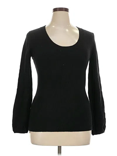 Pre-owned Old Navy Cashmere Pullover Sweater In Black