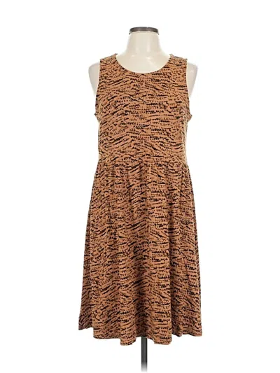 Pre-owned Old Navy Casual Dress In Brown