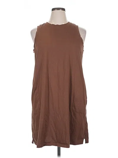 Pre-owned Old Navy Casual Dress In Brown