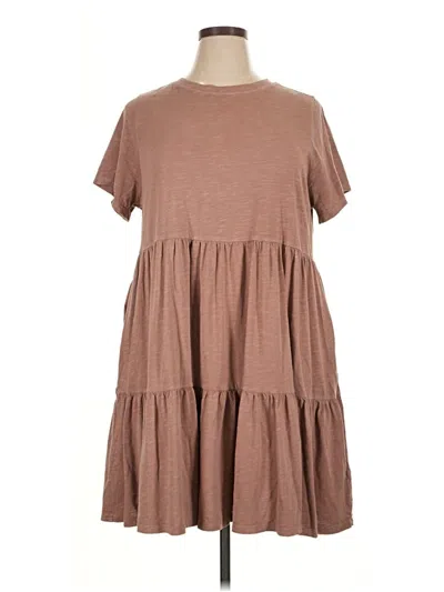 Pre-owned Old Navy Casual Dress In Brown