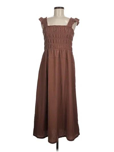 Pre-owned Old Navy Casual Dress In Brown