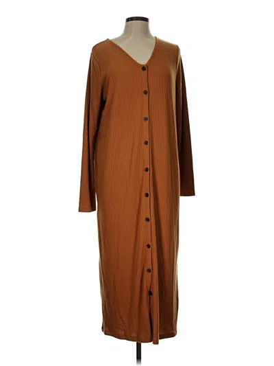 Pre-owned Old Navy Casual Dress In Brown