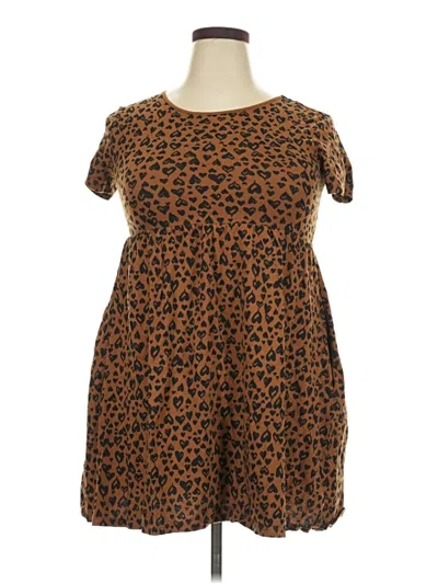 Pre-owned Old Navy Casual Dress In Brown