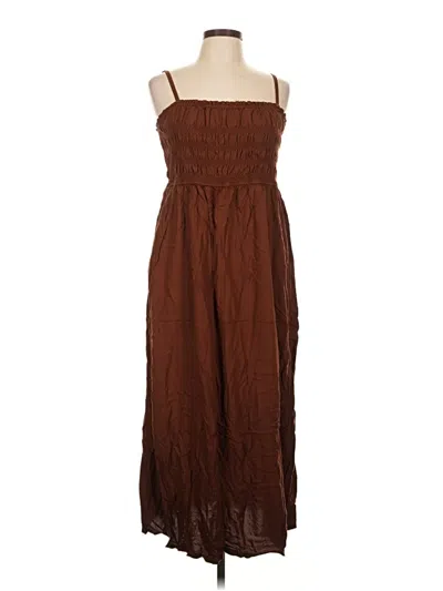 Pre-owned Old Navy Casual Dress In Brown