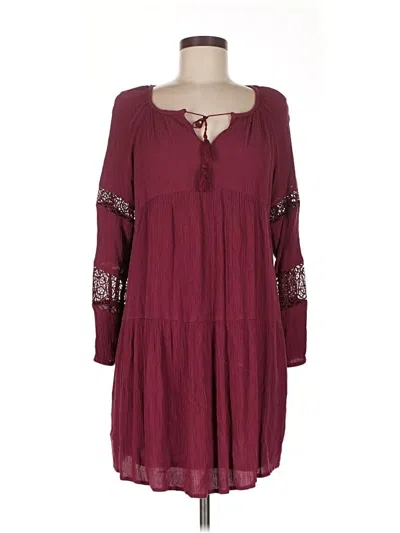 Pre-owned Old Navy Casual Dress In Burgundy