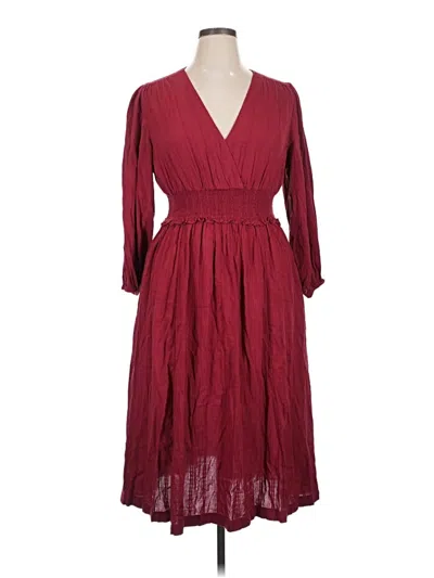 Old Navy Casual Dress In Burgundy