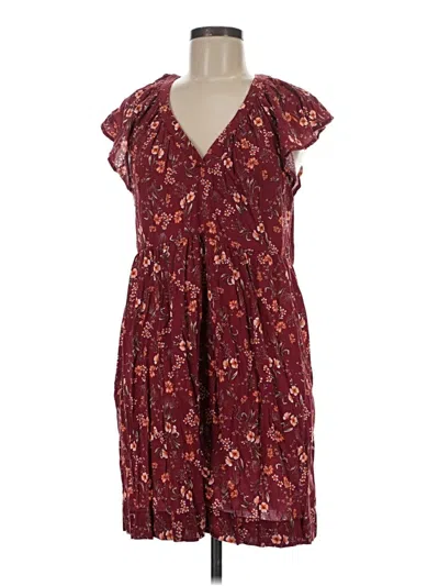 Pre-owned Old Navy Casual Dress In Burgundy