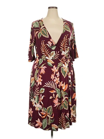 Pre-owned Old Navy Casual Dress In Burgundy