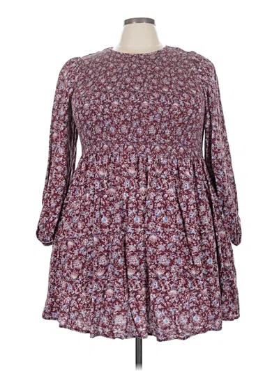 Pre-owned Old Navy Casual Dress In Burgundy
