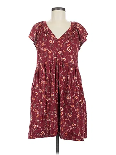 Pre-owned Old Navy Casual Dress In Burgundy