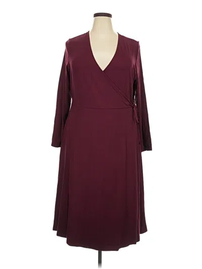 Old Navy Casual Dress In Burgundy