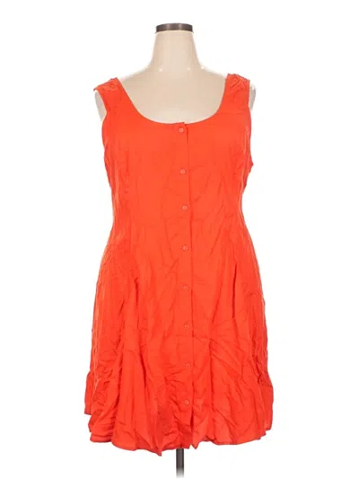Old Navy Casual Dress In Orange