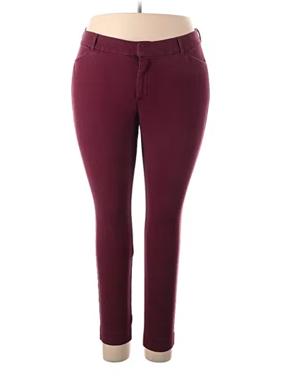 Pre-owned Old Navy Casual Pants In Burgundy