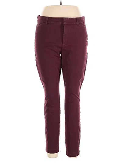Pre-owned Old Navy Casual Pants In Burgundy