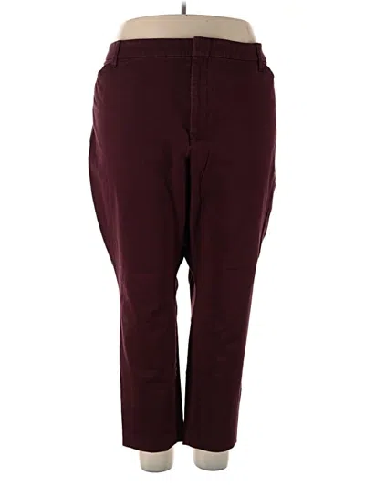 Pre-owned Old Navy Casual Pants In Burgundy