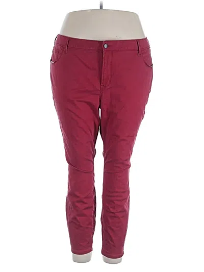 Pre-owned Old Navy Casual Pants In Burgundy