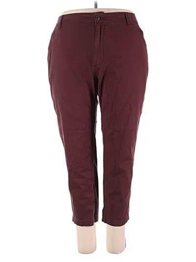 Pre-owned Old Navy Casual Pants In Burgundy