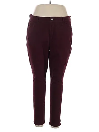 Pre-owned Old Navy Casual Pants In Burgundy