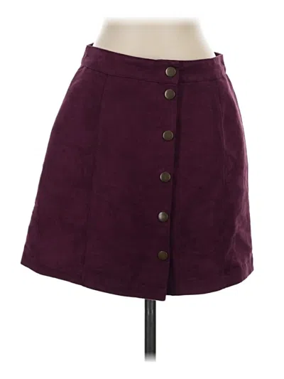 Pre-owned Old Navy Casual Skirt In Burgundy