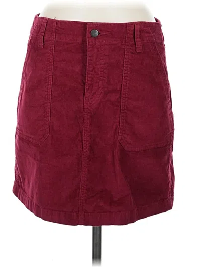 Pre-owned Old Navy Casual Skirt In Burgundy